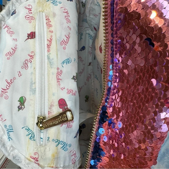 Disney Sleeping Beauty “Make It Pink! Make It Blue!” Loungefly Backpack Sequin. main image 6